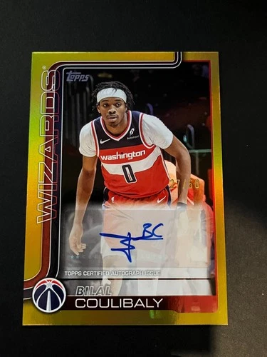 2025-26 Topps Bilal Coulibaly Gold Auto /50 TFRA-BC