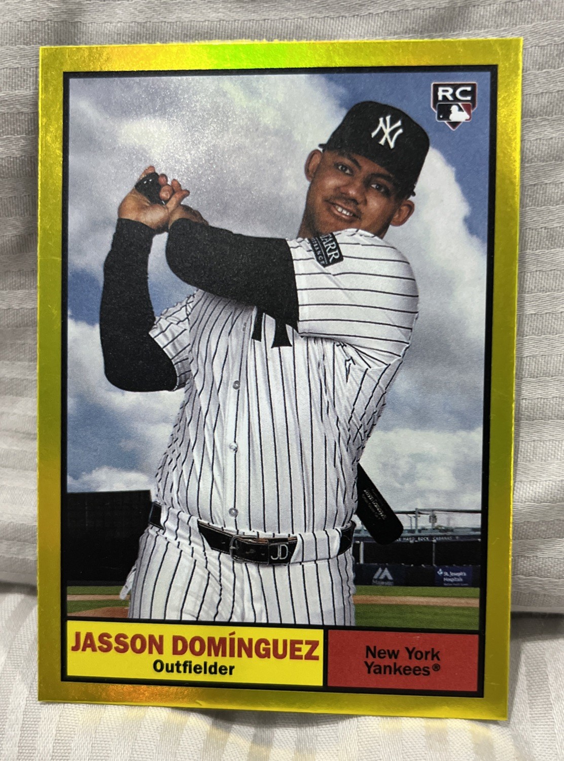 2024 Topps Archives - 1961 Topps Jasson Dominguez #1 Yellow Foilboard (RC)