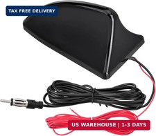 Eightwood Shark Fin Amplified Car Radio Antenna Universal Roof Mount Fm Am Ante