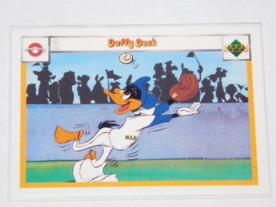 1990 UPPER DECK LOONEY TUNES ALL-STARS DAFFY DUCK CARD #2 / 17