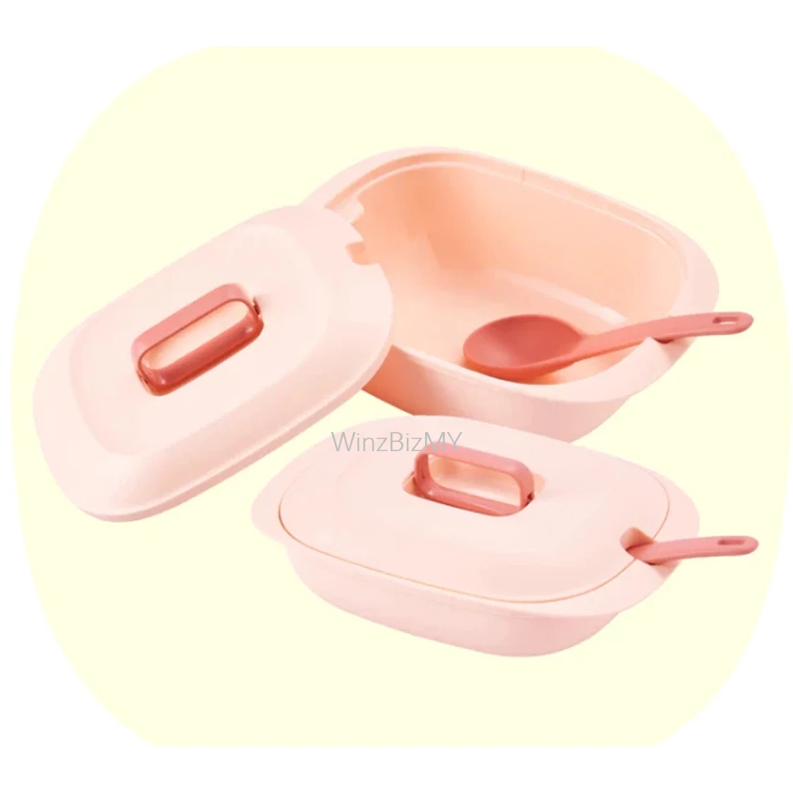 TUPPERWARE Gourmet Server (Set of 2 With Ladle) 1.3L/ 43.9oz & 2.0L/ 67.6oz