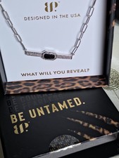Be Untamed NK51503 Rhodium Plated Lab-Created...