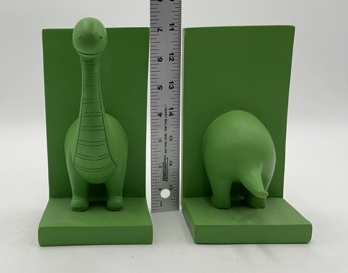Green Resin Dinosaur Book Ends - Picture 6 of 7