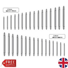 10x Spring Bars Pins Watch Strap Stainless Steel for 16/ 18/ 20/ 22/ 24mm Straps