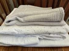 Baby Bedding Bundle: Mattress Protector, Crib Sheet, Swaddle Blanket excellent