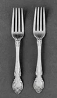 2 -F2 Forks 7 3/4 inch (2 1/8" tine)  - Melrose by Gorham Sterling Silver - 1948