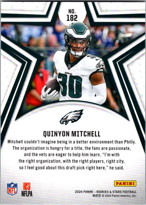 2024 Panini Rookies & Stars #182 Quinyon Mitchell Green
