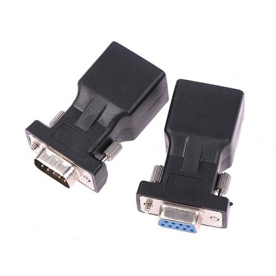 DB9 RS232 Male/Female To RJ45 Adapter COM Port to LAN Ethernet Port Converter Jf