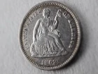 NobleSpirit Choice AU 1862 Seated Liberty Dime 10c Beautiful Rev Die Clash