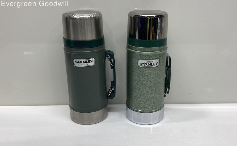 Pair of 2 Stanley Thermos 24oz Wide Mouth