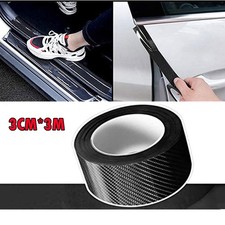 A Roll Sticker Fiber Carbon Anti Scratch Scuff Sill Cover Strip Protector 3M