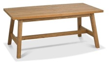 Camden Rustic Oak 4 - 6 Seater Dining Table - Grade A3 - Ref #1084