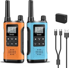 Walkie Talkies Long Range Rechargeable 22 Channel Noise Reduction 2Pcs Adult Use