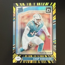 2024 Donruss Optic #219 Chop Robinson Rookie Electricity Prizm /75 Dolphins