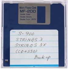 S-900 Strings 3 Strings 3X CD  S50 Backup Akai S900 Format Floppy Disk