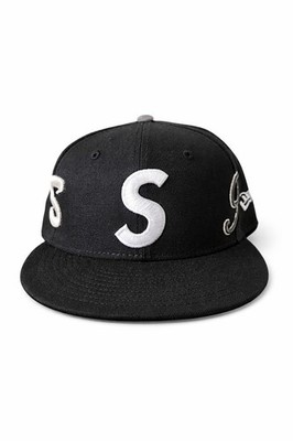 SS25 Supreme Multi S Logo New Era 59Fifty Fitted Cap Black 7 1/4