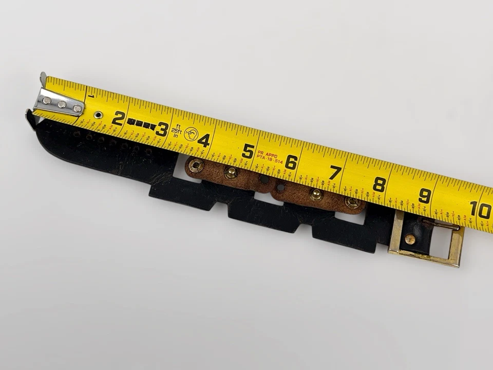 Ojales antiguos vintage con soporte de piedras preciosas para brazalete de cuero para hombre Foto 3 de 4