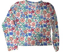 Vineyard Vines Girls Performance Swim Shirt Tisbury Floral Long Sleeve Sz XL 16
