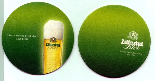 sehr schöner Bierdeckel Zillertal Bier   Österreich   Z - Bild 1 von 1