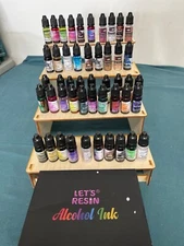 48pcs Concentrated Alcohol Ink Set, Vibrant Colors Alcohol-Based Resin Ink fo...