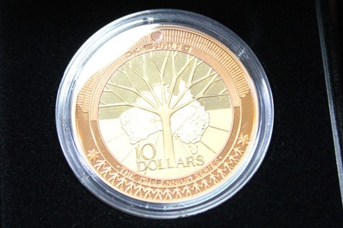 1999-2001 PROOF THE PAST THE PRESENT AND THE FUTURE IN 3 COIN CASE WITH BOXES - Foto 12 di 14