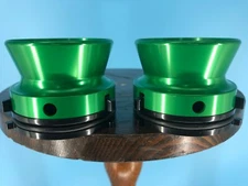 Burlington Recording Pro Green 1/4"NAB Hub Adapters with Aluminum Trumpet(Pair)