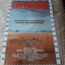 Cry Freedom &ndash; Denzel Washington Kevin Kline - 1980's video poster - 33 x 23 inch
