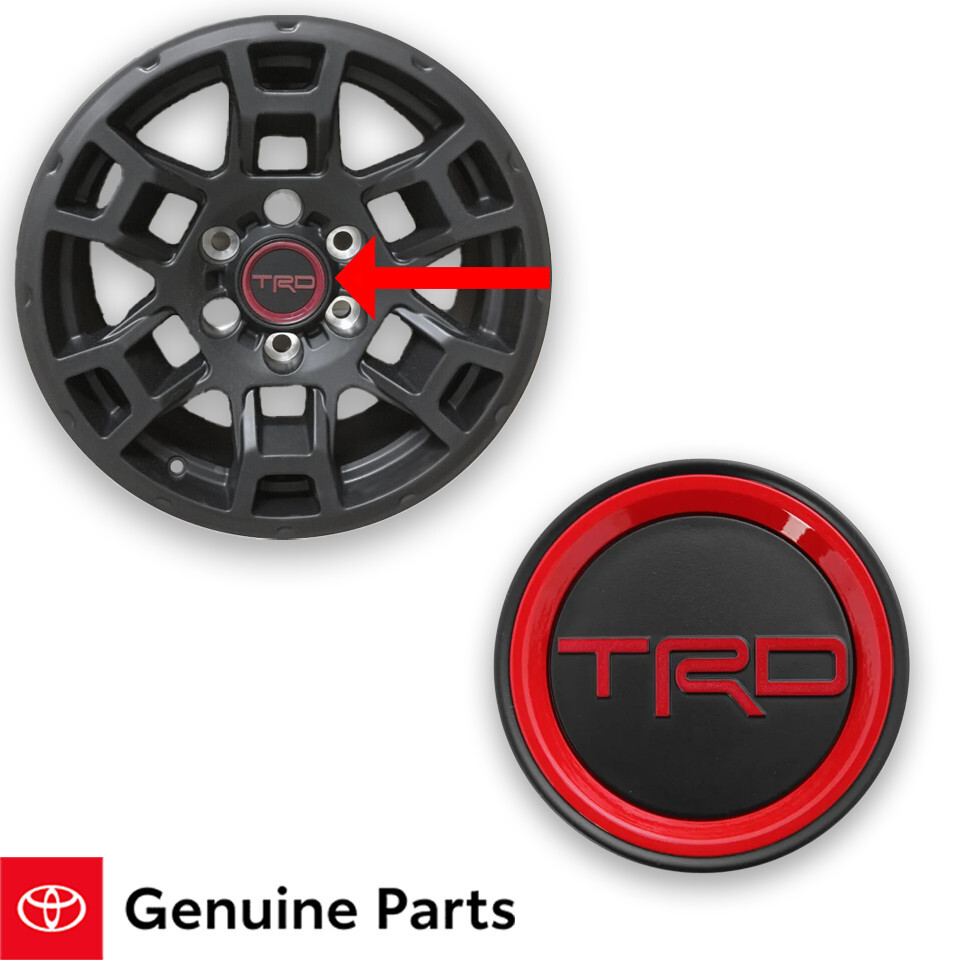 16 - 24 Toyota 4Runner 17 In TRD Pro Alloy Wheel Black Center Cap 