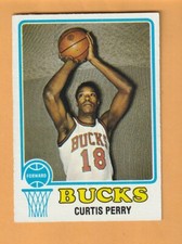 Curtis Perry Milwaukee Bucks 1973-74 Topps #148 Southwest Missouri State 10B