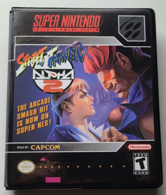 Street Fighter Alpha CASE Super Nintendo SNES Box BEST Quality