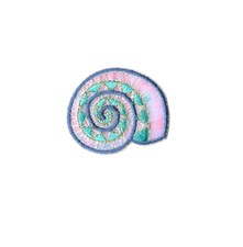 Seashell - Beach - Summer - Tropical - Embroidered Iron On Applique Patch - B
