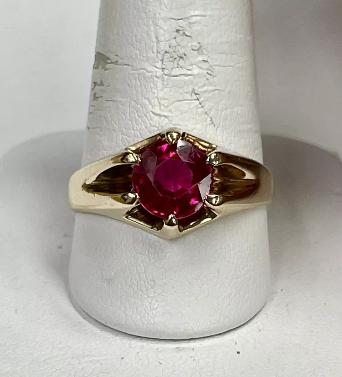 Ruby gents hotsell ring