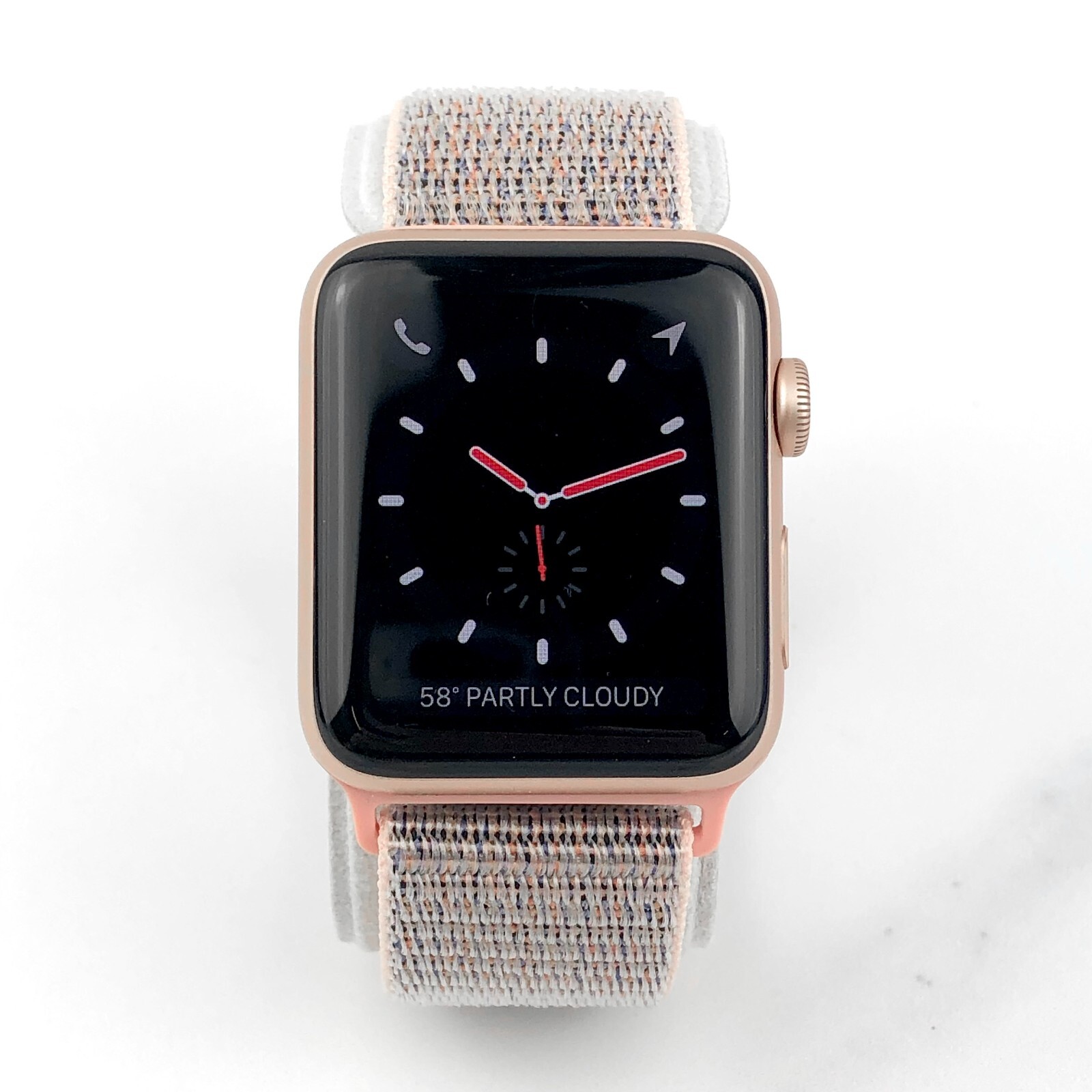 Apple Watch Series 3 - Rose Gold with Pink Sand Sport Band (GPS + Cellular)  - (MQJQ2LL/A) for sale online | eBay
