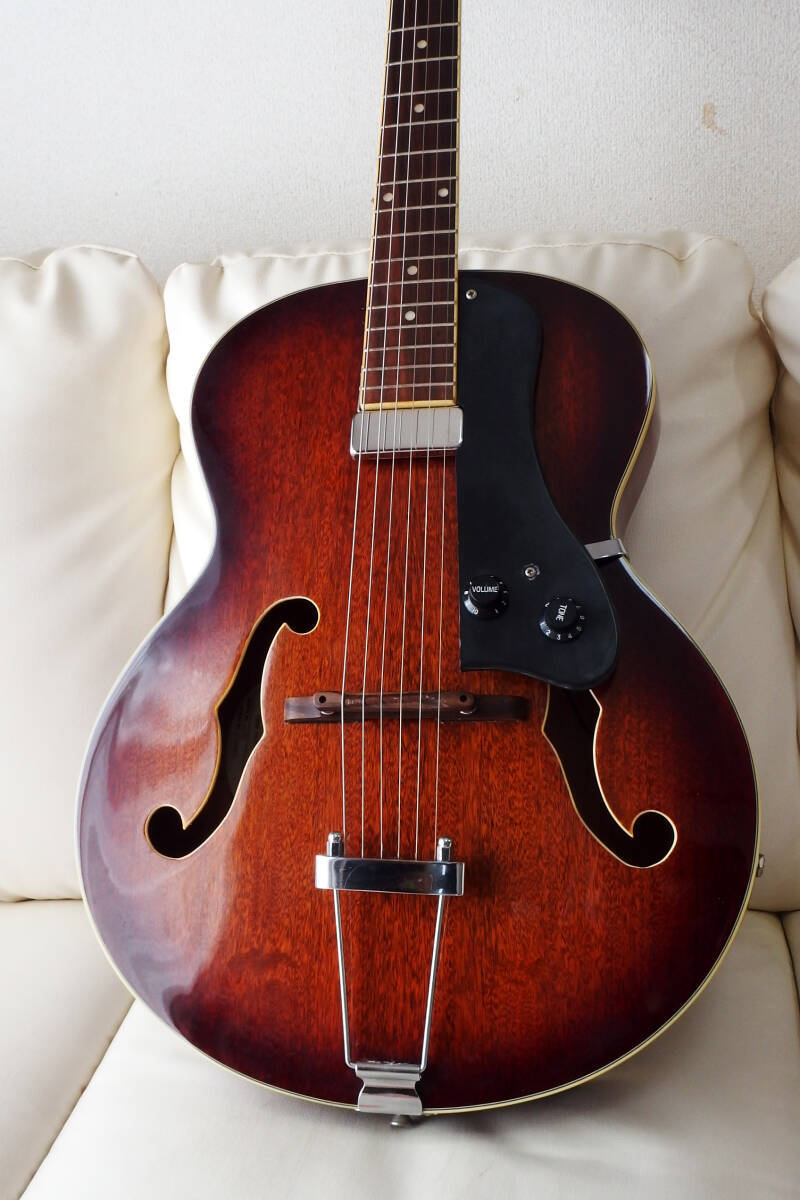 Acoustic Electric Guitar Aria FA-50E Vintage Sunburst with Hard 