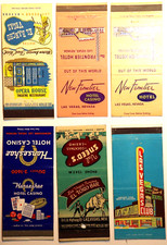 Vintage LAS VEGAS Casino Matchbook Lot El Rancho Horseshoe Nevada Gambling E9