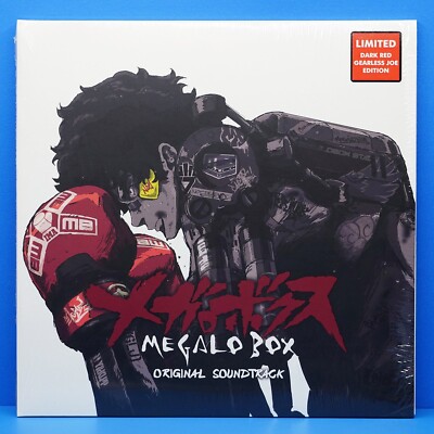 Megalo Box Anime Vinyl Record Soundtrack 2 LP Dark Red + Shikishi