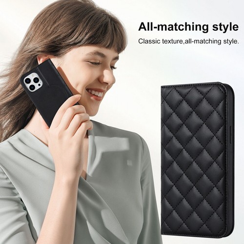 Flip Leather Wallet MagSafe Magnetic Charging Case For iPhone 12 13 14 15 16 - Zdjęcie 11 z 99