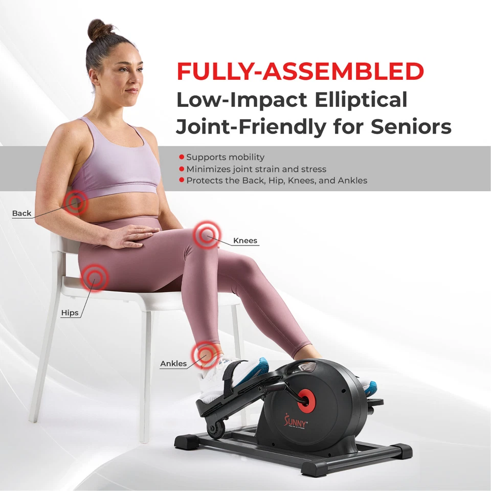 Sunny Health & Fitness Smart Compact Mini Elliptical - SF-E324029 - Image 2 of 4