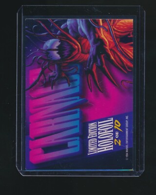 CARNAGE 1994 MARVEL MASTERPIECES LIMITED EDITION HOLO FOIL INSERT