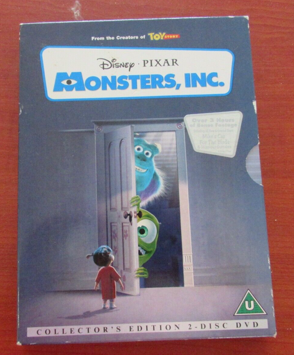 Monsters, Inc. DVD Disney Pixar 2 Disc Collector's Edition