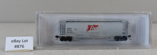 (Lot 876) N Scale Model Train Bowser Freight Cylindrical Hopper French's 60925 - Zdjęcie 1 z 8