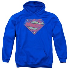 SUPERMAN NEW 52 SHIELD Licensed Adult Hooded Sweatshirt Hoodie SM-3XL