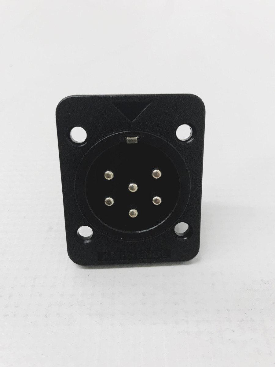 Amphenol 6-Pin Male Chassis Mount Connector for Leslie Speaker