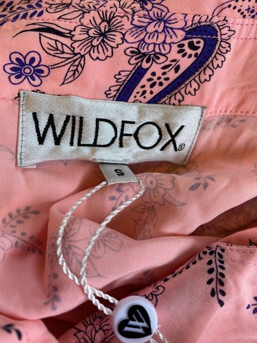 Wildfox NWT paisley pink open tummy/back high slit size small sample - Picture 10 of 11