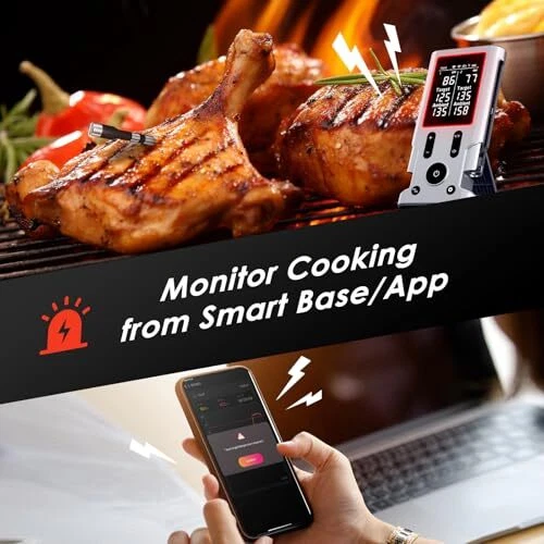 Wireless Meat Thermometer, 800FT Bluetooth Cooking Thermometer, 2 Ultra X-109