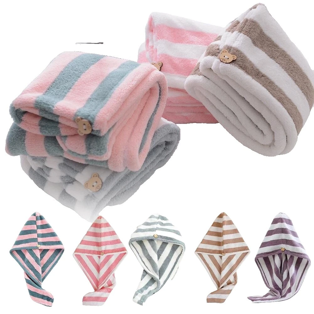 Toallas de pelo a Rayas Multicolor