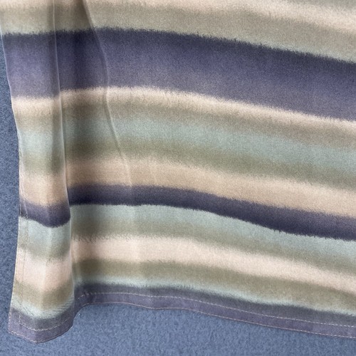 VTG Anne Klein 100% Silk Shell Tank Sz 6 NWT Sleeveless Striped Green Purple Top - Picture 4 of 7