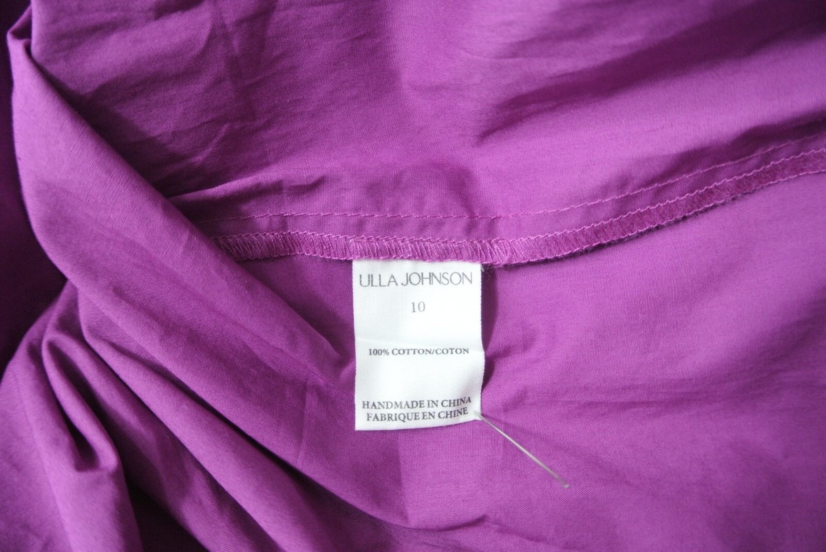 NEW Ulla Johnson Ella Halter Cutout Midi dress in Purple Magenta Size 10  #D6628 | eBay