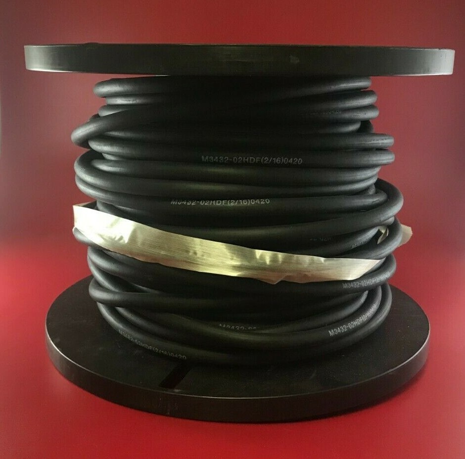 MIL-SPEC M3432-02HDF(2/16)0420 CABLE, POWER NSN 6145-01-165-4381