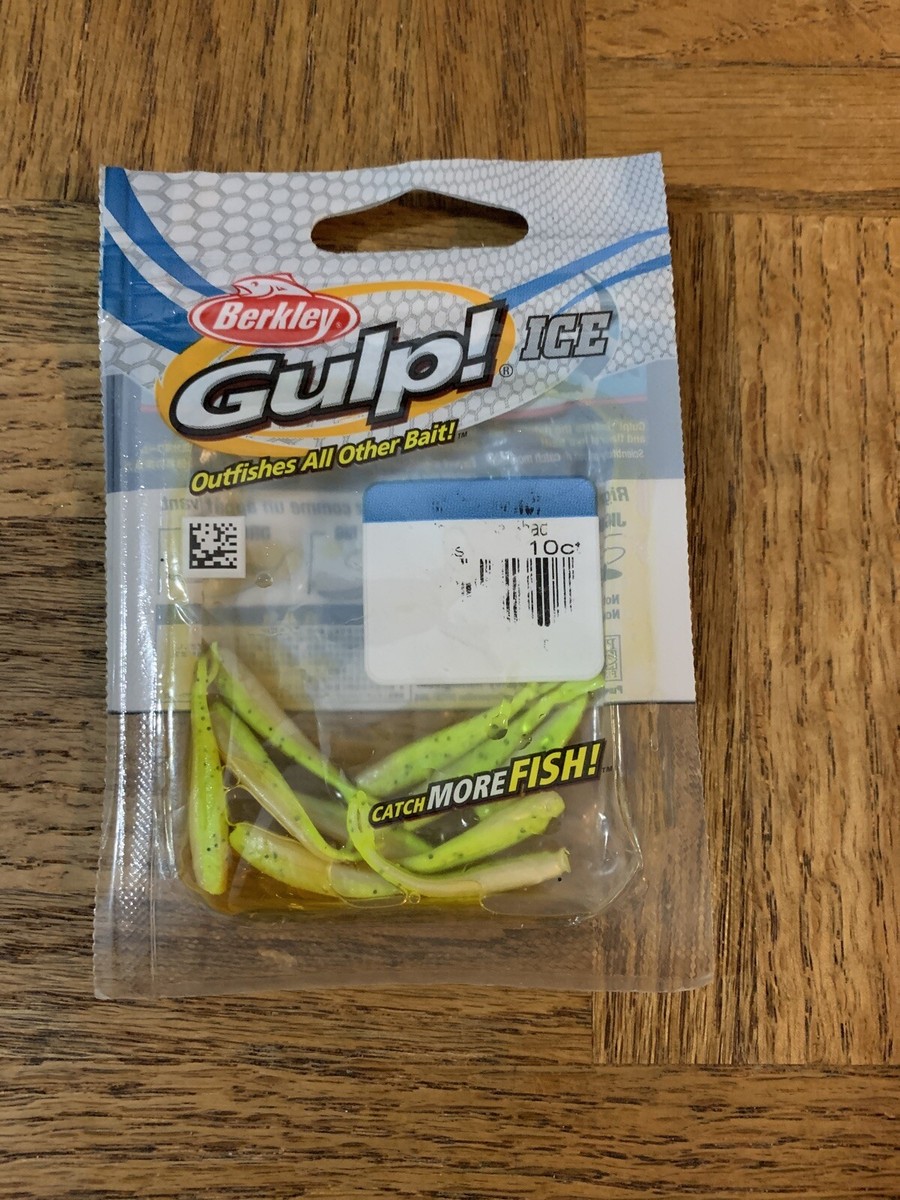 Fishing Baits Gulp Chartreuse Minnow Barkley Ice Gulp Minnow